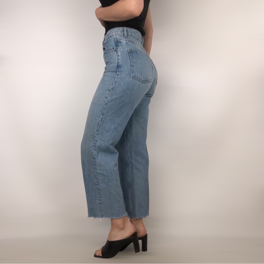 Reformation Straight Wide Leg Jean Montauk Jeans Size 26 Denim - Picture 3 of 8